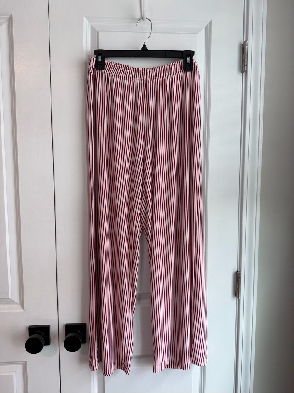 LAKE DreamModal Kimono Pajama Set Red White Stripes Size Medium - Picture 11 of 16